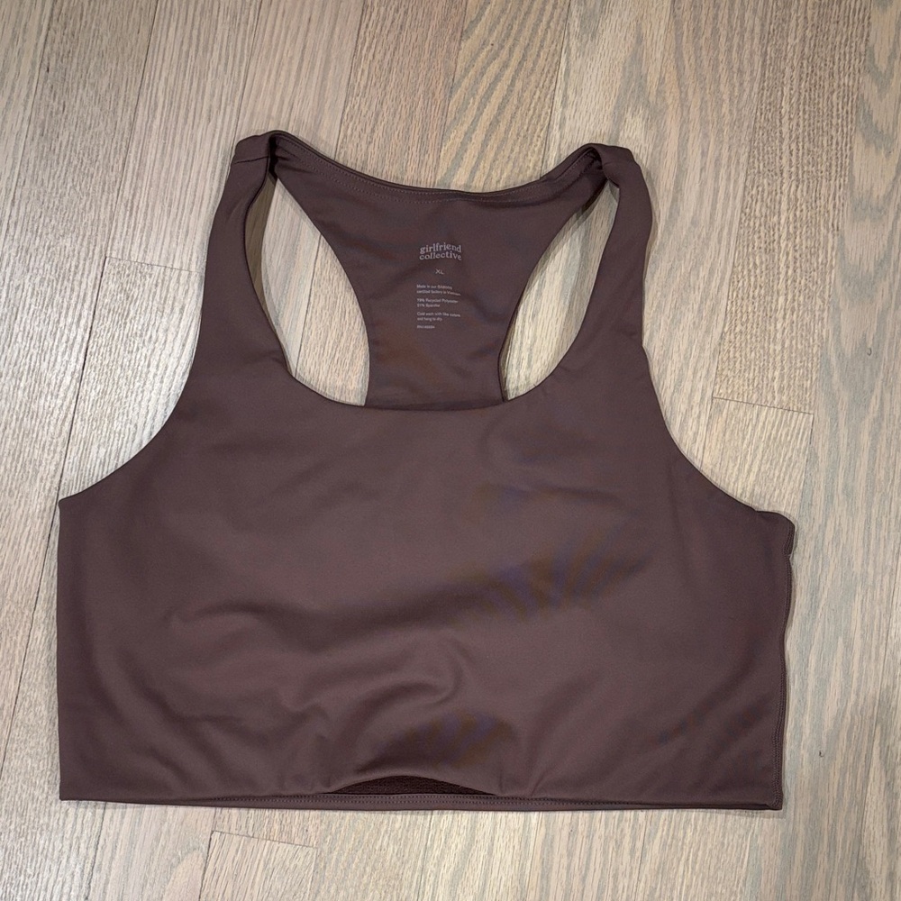 Girlfriend Collective Brown Sports Bra XL